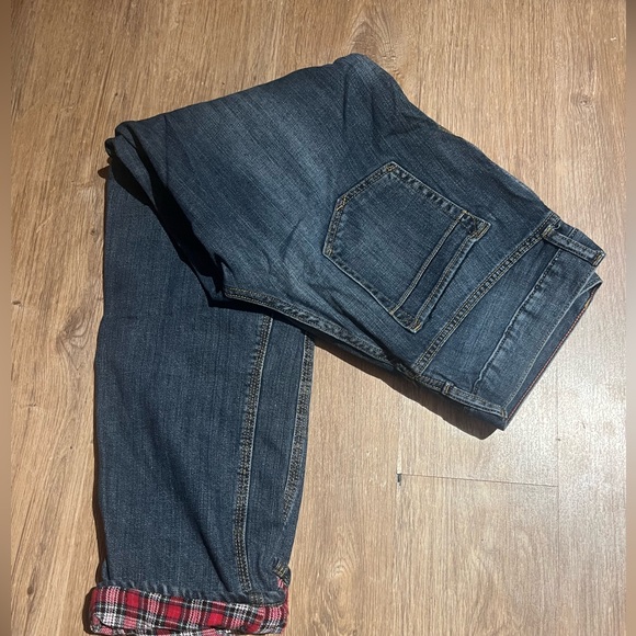Eddie Bauer flannel lined jeans size 6 - Picture 3 of 4